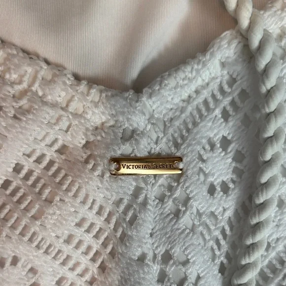 Victoria's Secret White Crochet One-Piece Swimsuit - Picture 4 of 4